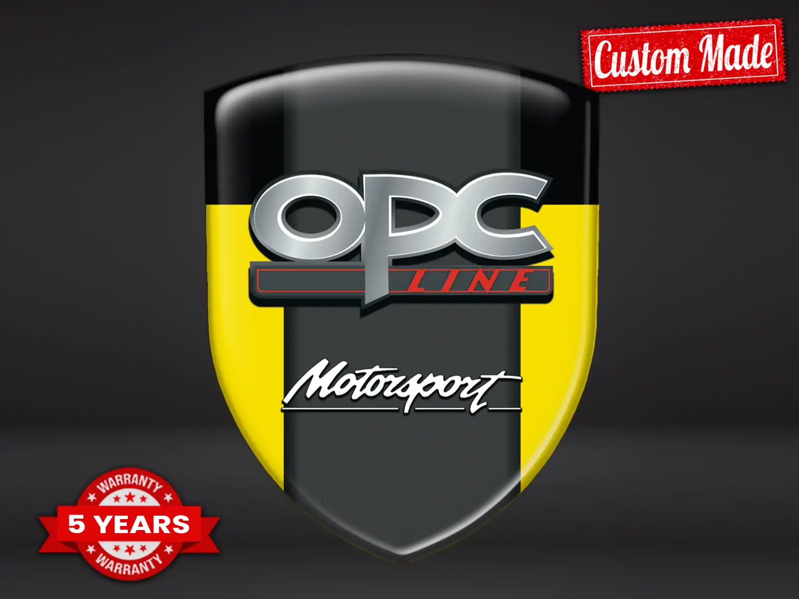 OPC Rear Window Stickers Cars Edition Stylish Modern